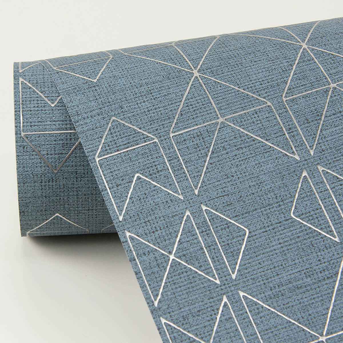 Paititi Denim Diamond Trellis Wallpaper - York Wallcoverings - 4019-86404