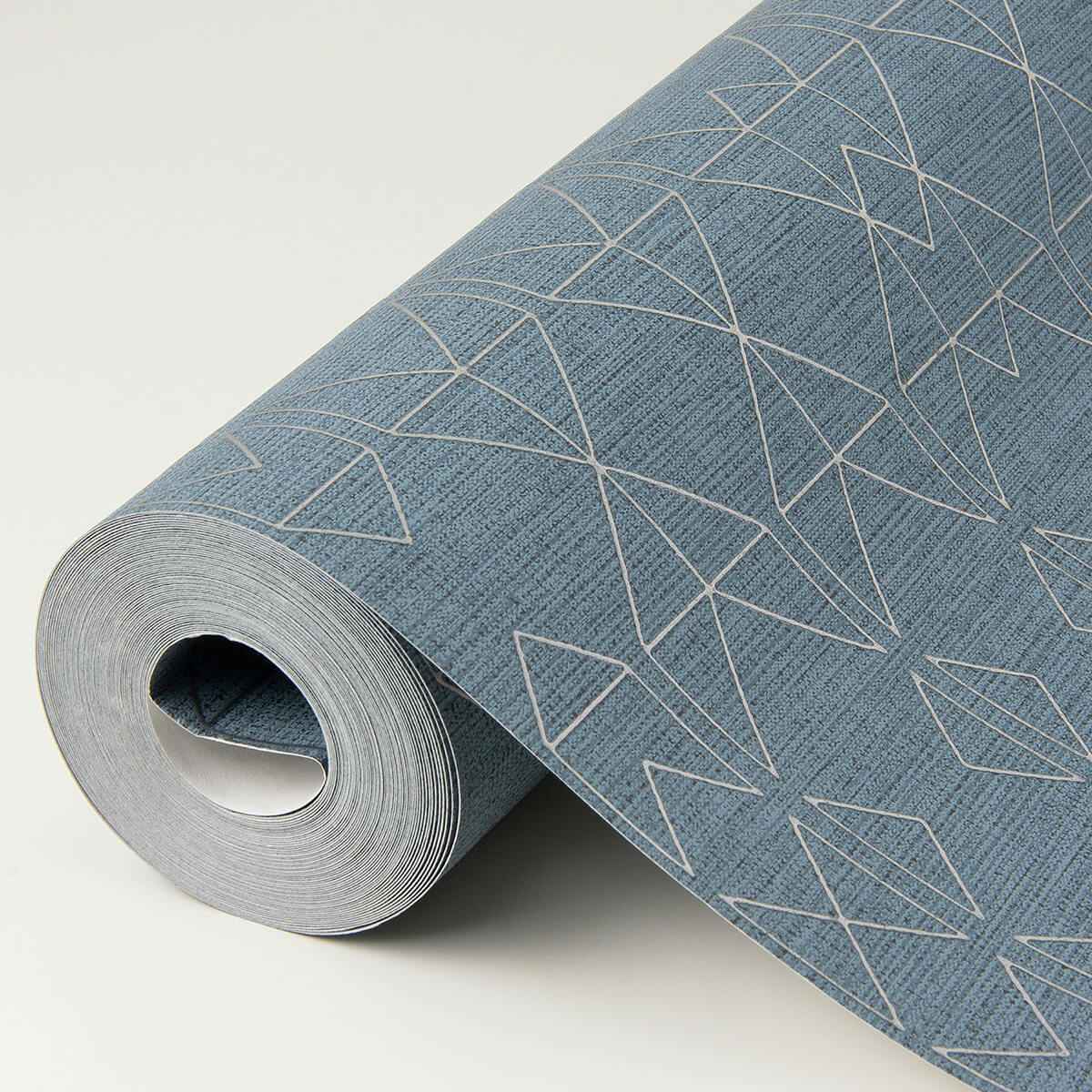 Paititi Denim Diamond Trellis Wallpaper - York Wallcoverings - 4019-86404 - York Wallcoverings Wallpaper
