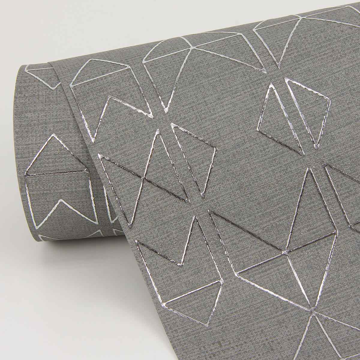 Paititi Sterling Diamond Trellis Wallpaper - York Wallcoverings - 4019-86405