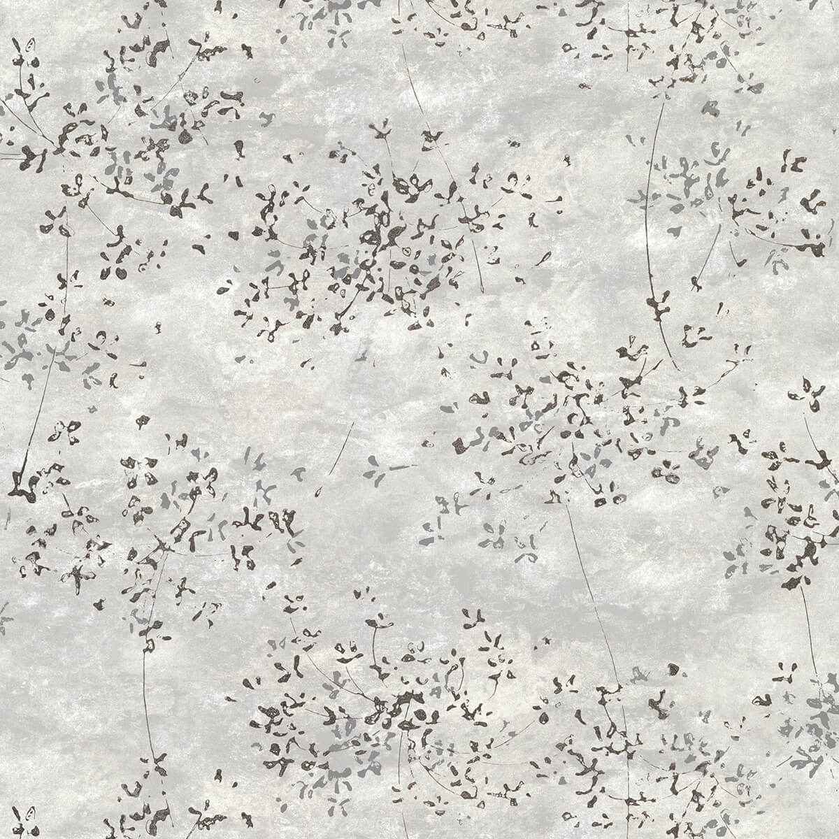 Arian Silver Inkburst Wallpaper - York Wallcoverings - 4019-86427 - York Wallcoverings Wallpaper