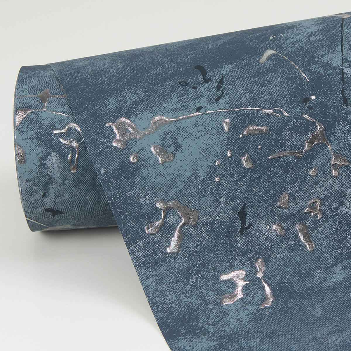 Arian Blue Inkburst Wallpaper - York Wallcoverings - 4019-86429 - York Wallcoverings Wallpaper