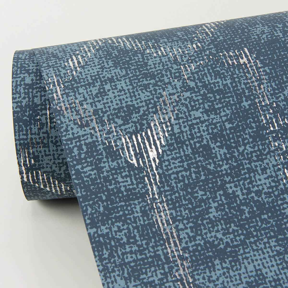 Ziva Blue Trellis Wallpaper - York Wallcoverings - 4019-86449
