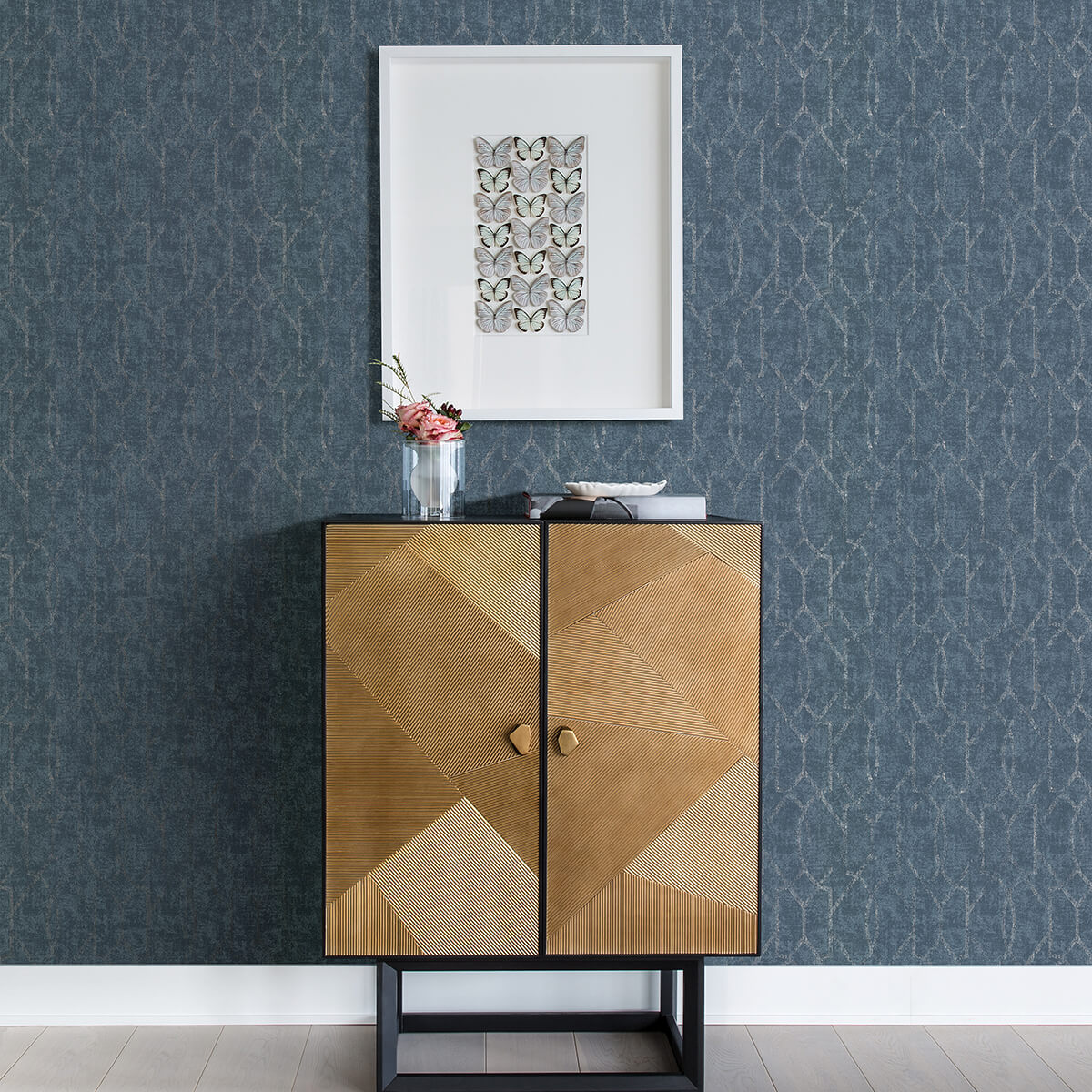 ziva-blue-trellis-wallpaper-york-wallcoverings-4019-86449 - York Wallpaper Wallpaper