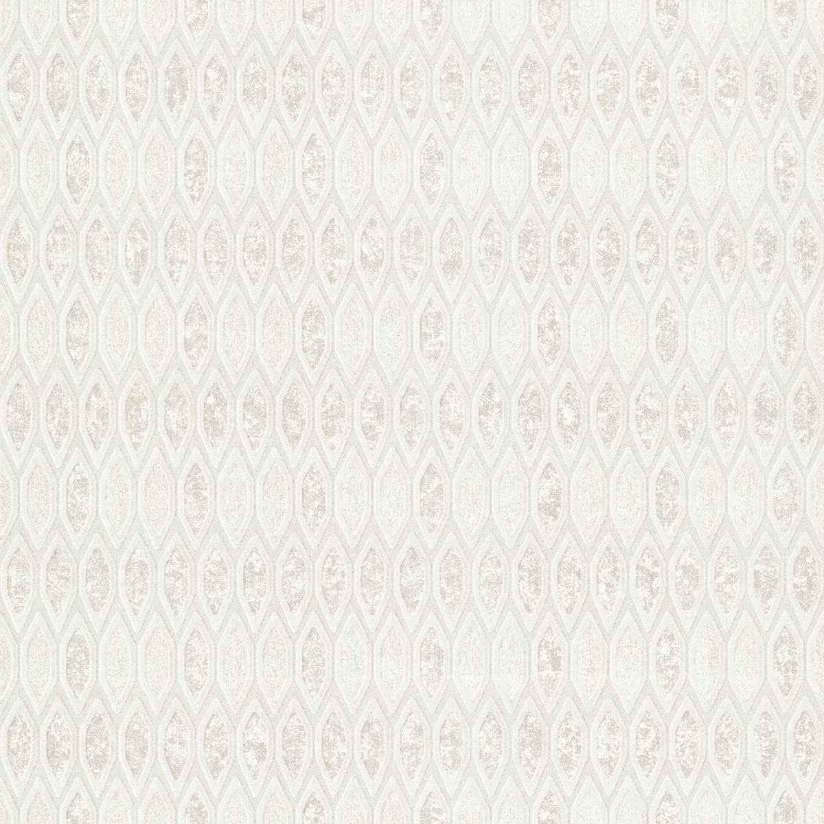 Damour Cream Hexagon Ogee Wallpaper - York Wallcoverings - 4019-86462 - York Wallcoverings Wallpaper