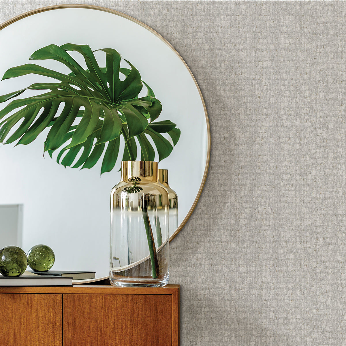zeke-silver-imitation-fabric-wallpaper-york-wallcoverings-4019-86488 - York Wallpaper Wallpaper