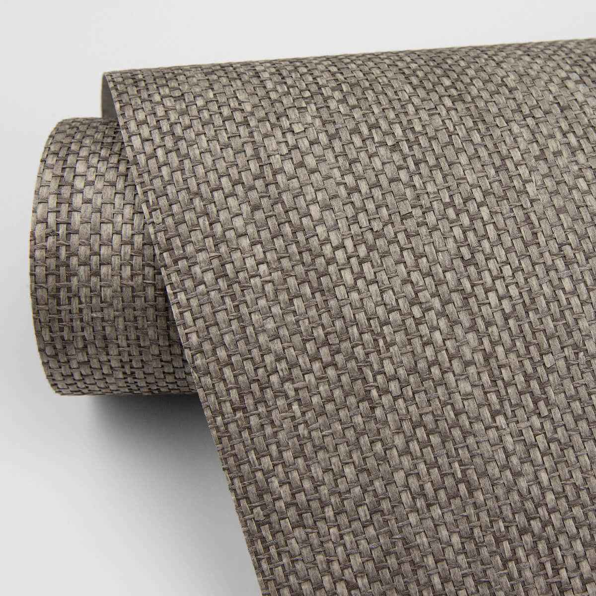 Gaoyou Taupe Paper Weave Wallpaper - York Wallcoverings - 2829-80080 - York Wallcoverings Wallpaper