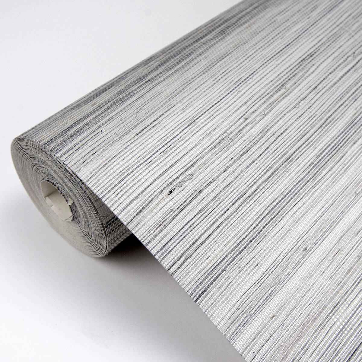 Baishin Silver Grasscloth Wallpaper - York Wallcoverings - 2829-82024 - York Wallcoverings Wallpaper