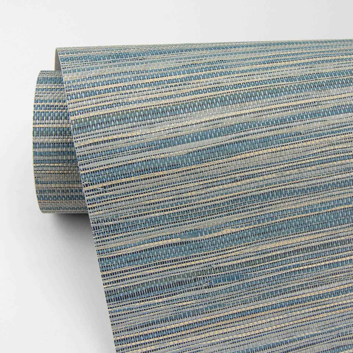Pattaya Blue Grasscloth Wallpaper - York Wallcoverings - 2829-82040 - York Wallcoverings Wallpaper