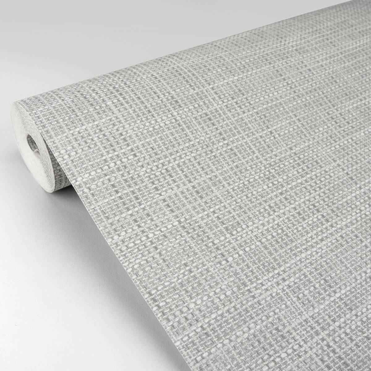In The Loop Grey Faux Grasscloth Wallpaper - York Wallcoverings - 2829-82052 - York Wallcoverings Wallpaper