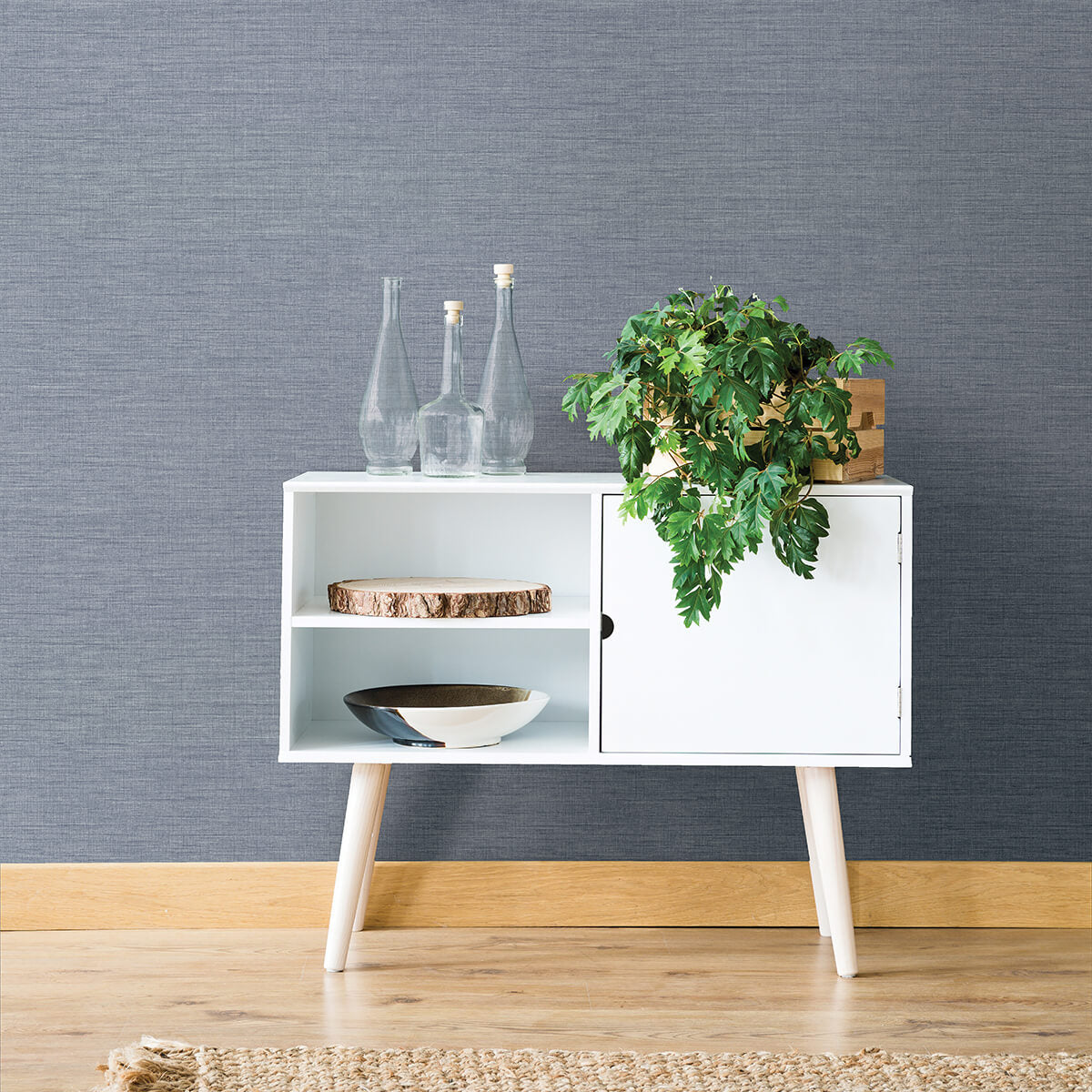 essence-light-blue-linen-texture-wallpaper-york-wallcoverings-2829-82062 - York Wallpaper Wallpaper