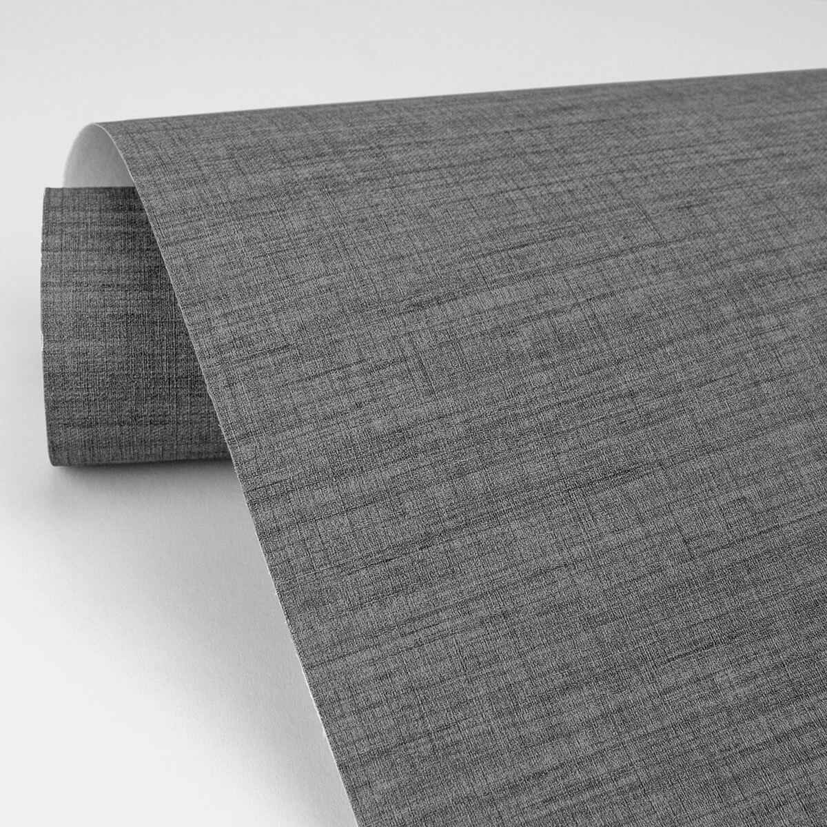 Essence Dark Grey Linen Texture Wallpaper - York Wallcoverings - 2829-82068 - York Wallcoverings Wallpaper