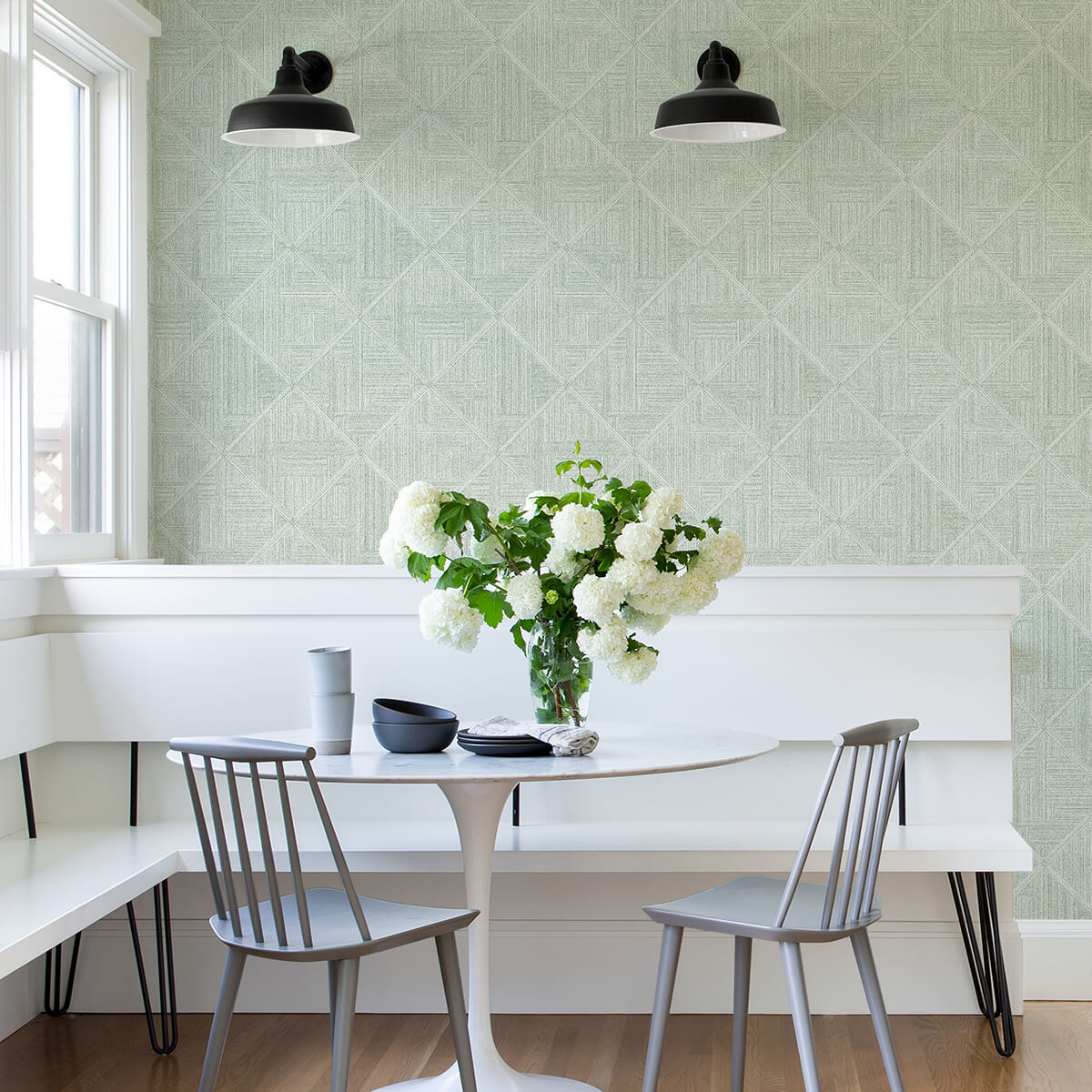 cade-green-geometric-wallpaper-york-wallcoverings-2975-26211 - York Wallcoverings Wallpaper