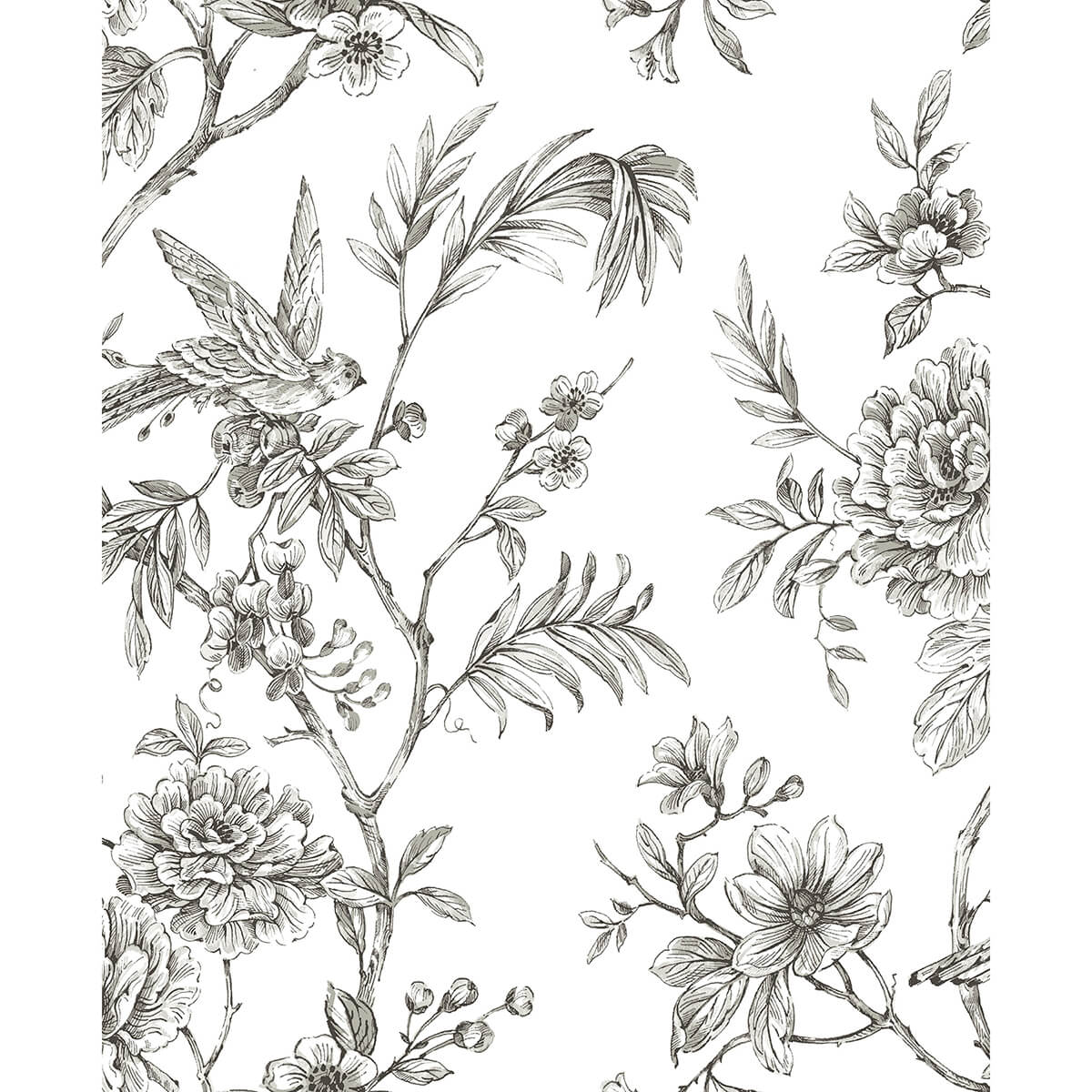 charcoal-longwood-peel-and-stick-wallpaper-york-wallcoverings-nus3832 - York Wallcoverings Wallpaper