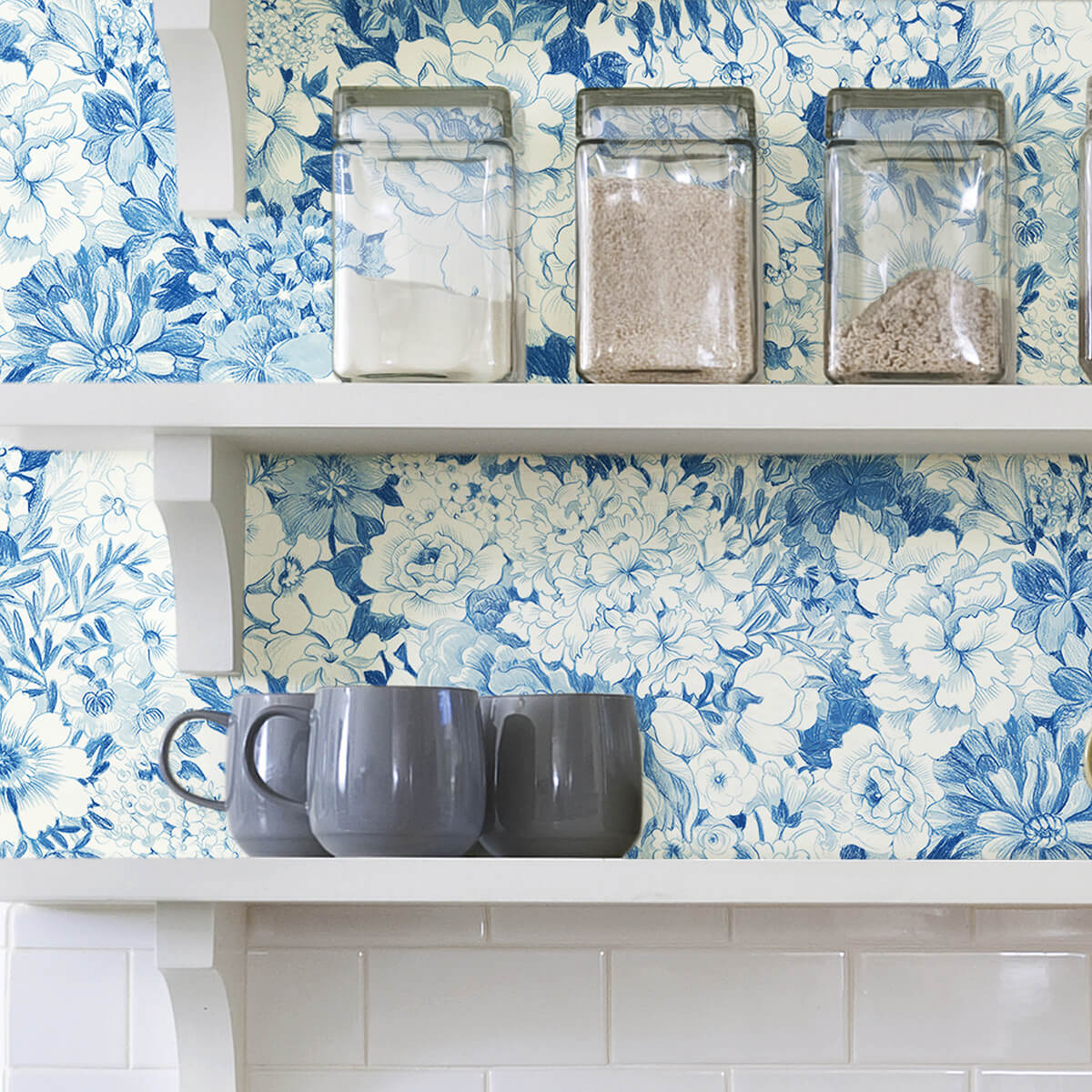 indigo-empress-garden-peel-and-stick-wallpaper-york-wallcoverings-nus3833 - York Wallcoverings Wallpaper