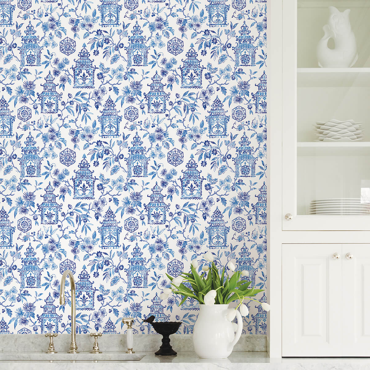 blue-danson-peel-and-stick-wallpaper-york-wallcoverings-nus4035 - York Wallcoverings Wallpaper