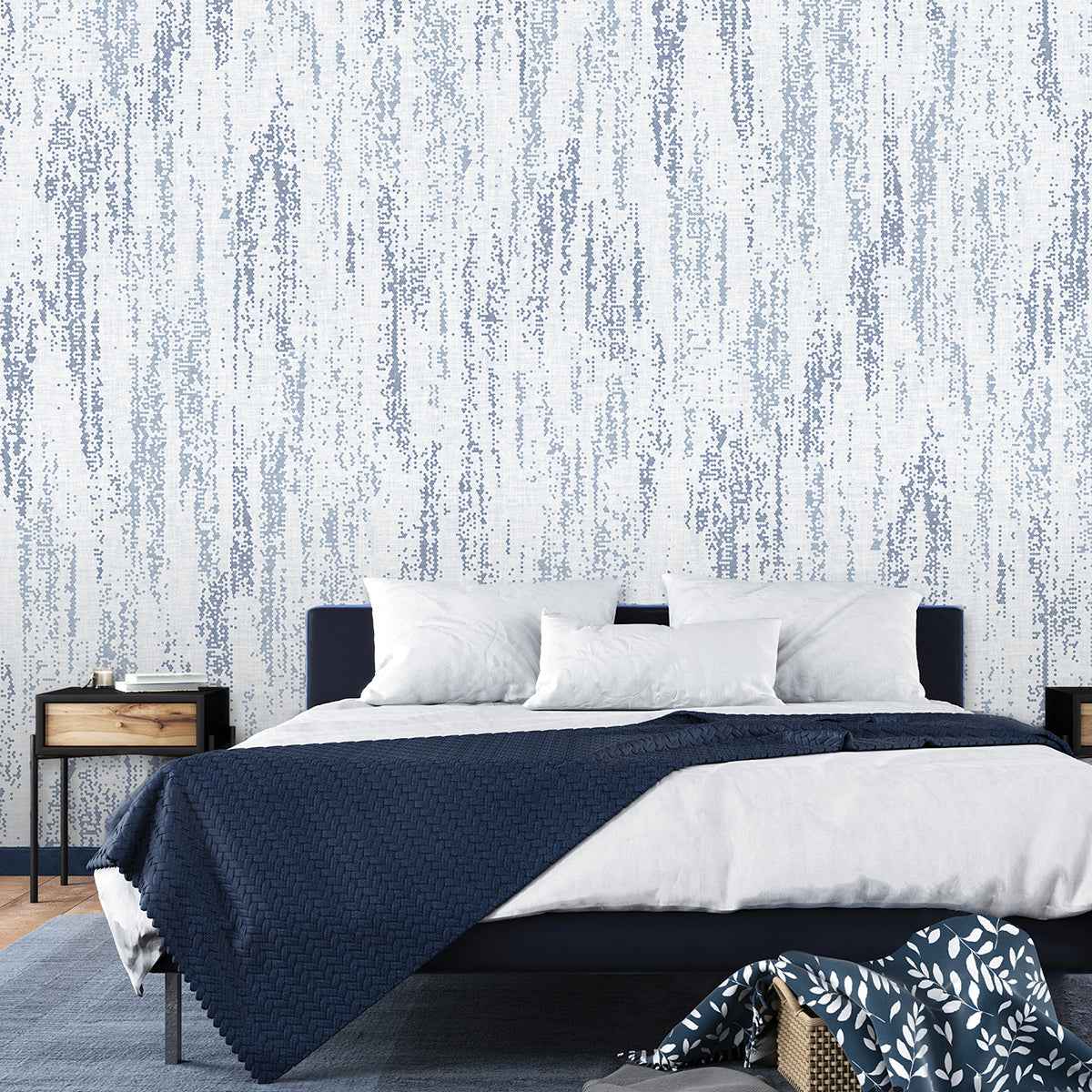 Rainfall Ocean Blue Wall Mural - York Wallcoverings - ASTM3917
