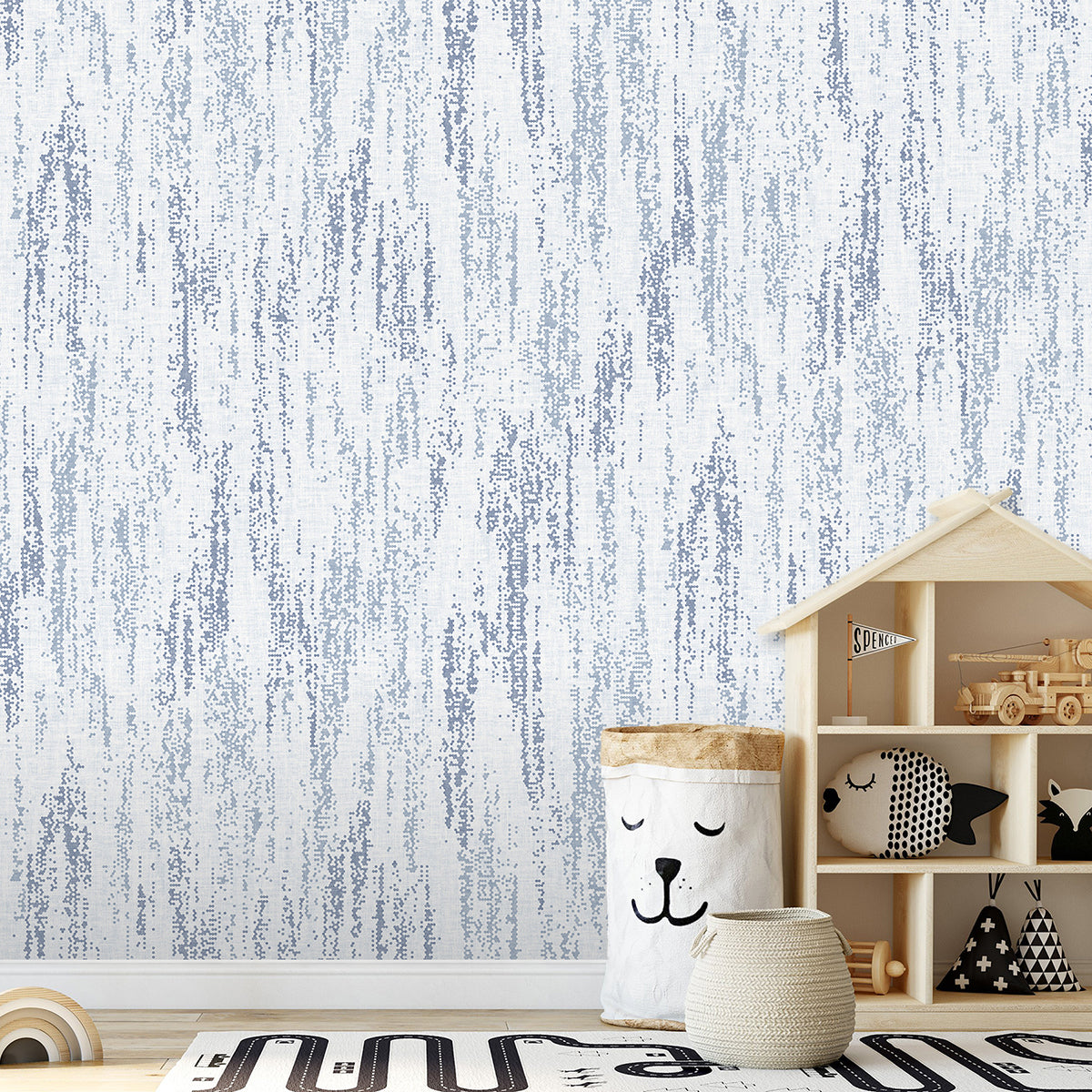 rainfall-ocean-blue-wall-mural-york-wallcoverings-astm3917 - York Wallcoverings Wallpaper
