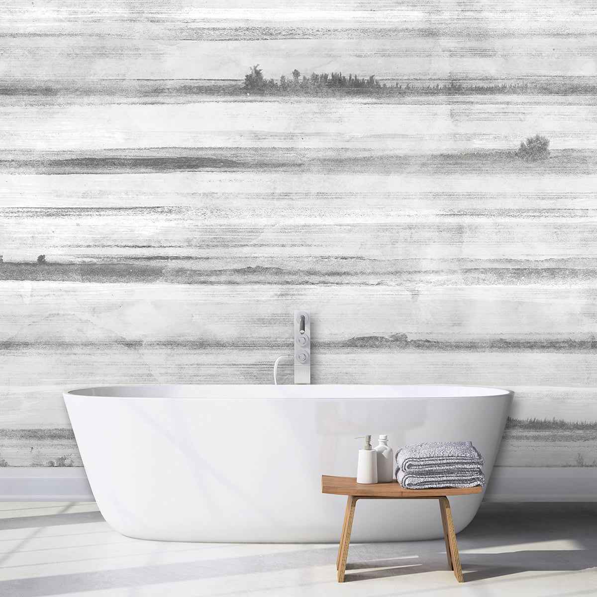 Jet Set Dove Grey Wall Mural - York Wallcoverings - ASTM3994