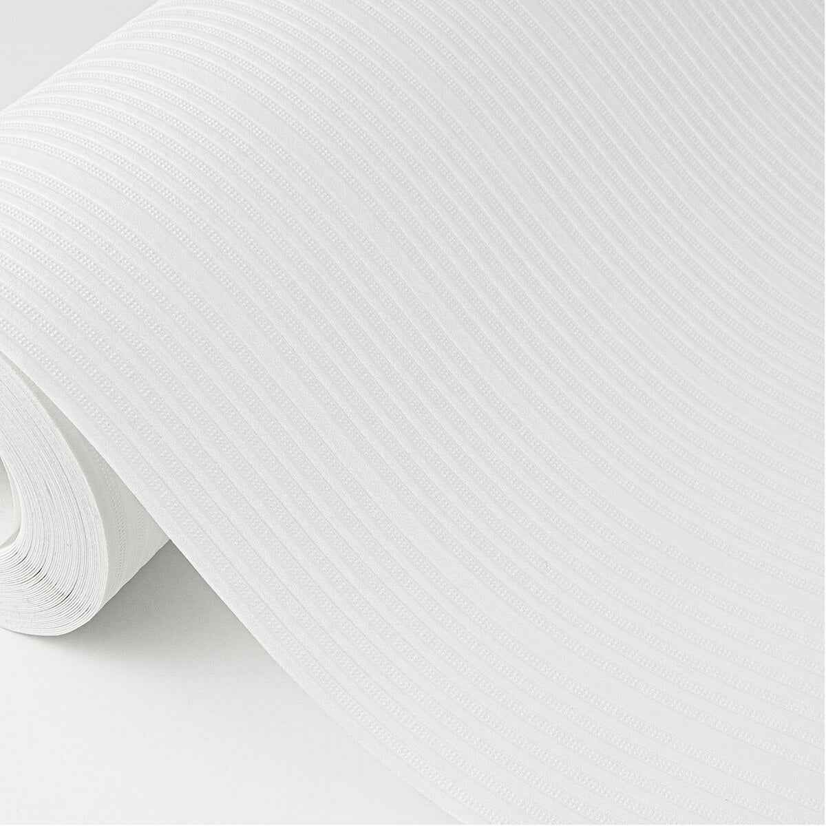 cedric-white-paintble-stripe-wallpaper-york-wallcoverings-4000-5627-15 - York Wallcoverings Wallpaper