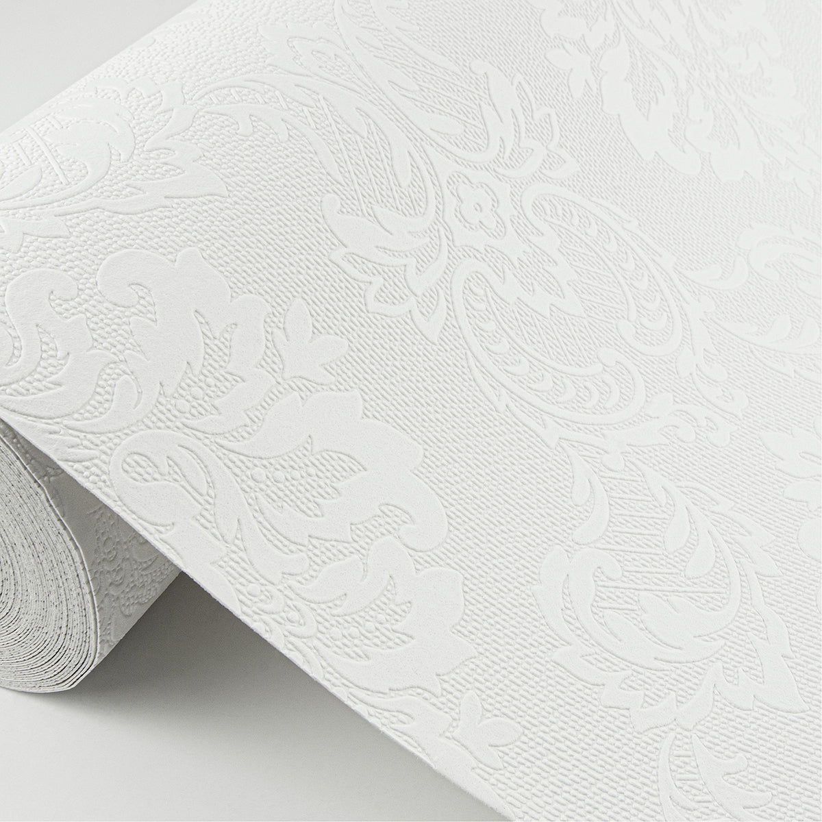 plouf-white-damask-paintable-wallpaper-york-wallcoverings-4000-32808 - York Wallcoverings Wallpaper