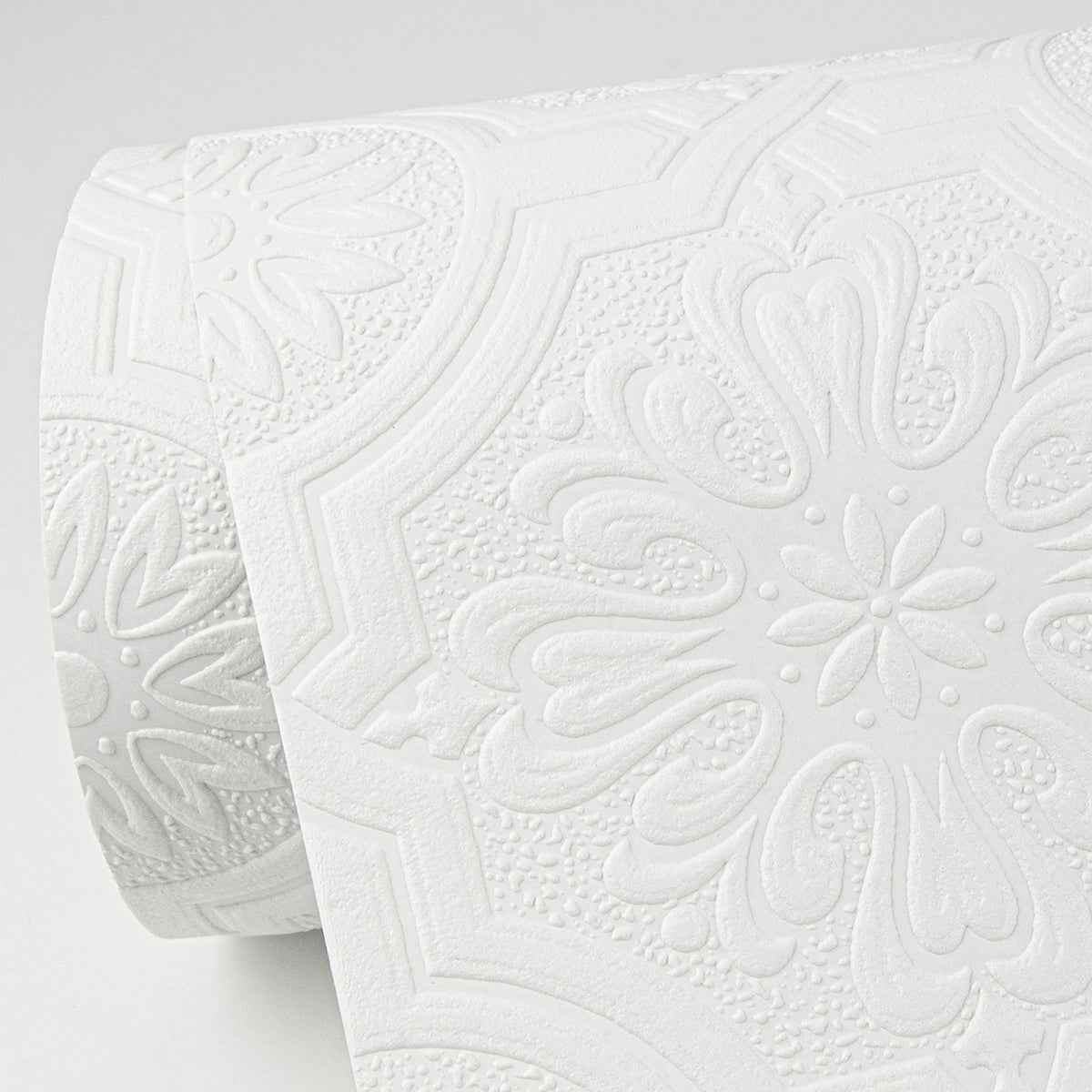 victorian-tin-ceiling-white-paintable-wallpaper-york-wallcoverings-4000-32817 - York Wallcoverings Wallpaper