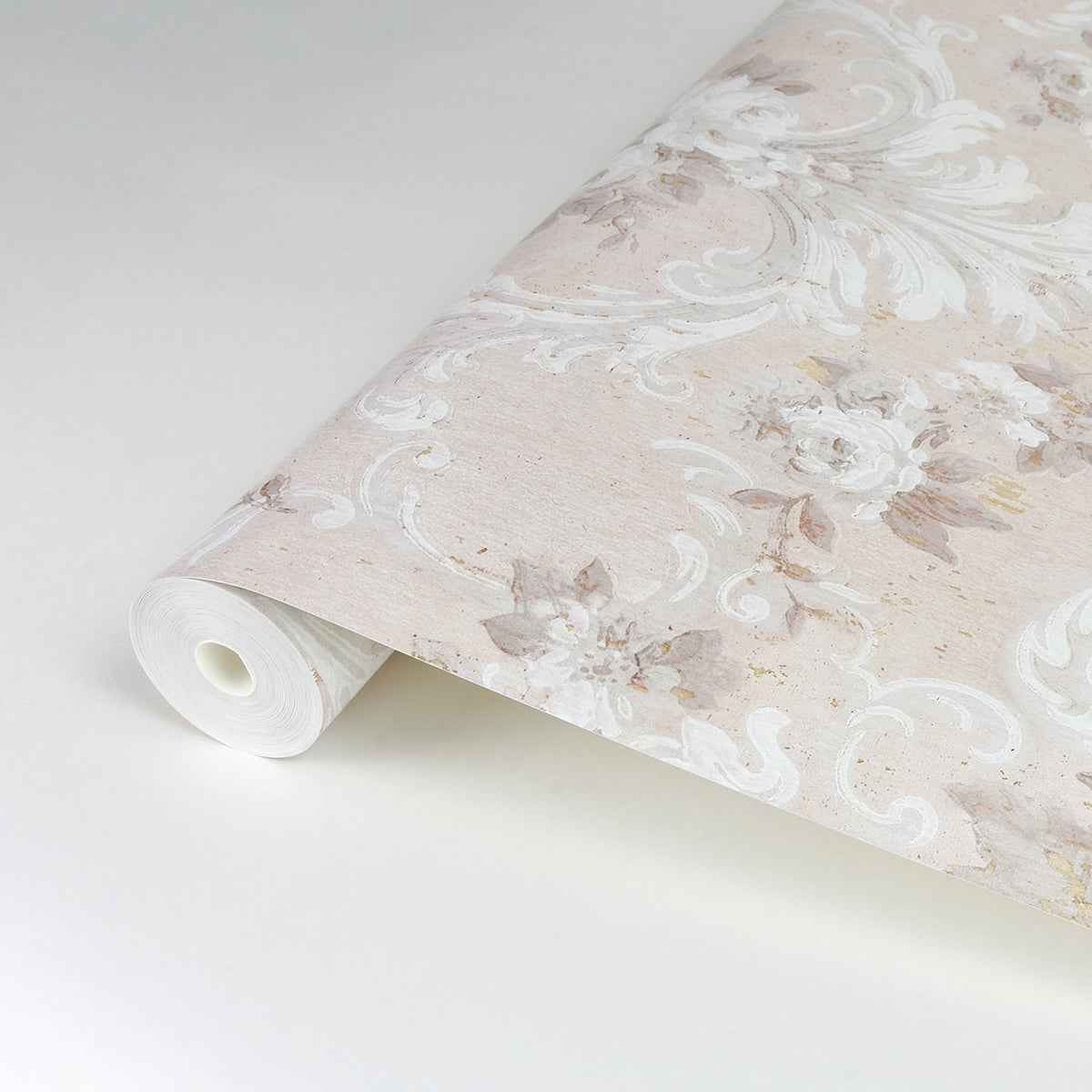 This Old Hudson Blush Rose Damask Wallpaper - York Wallcoverings - AST4063 - York Wallcoverings Wallpaper