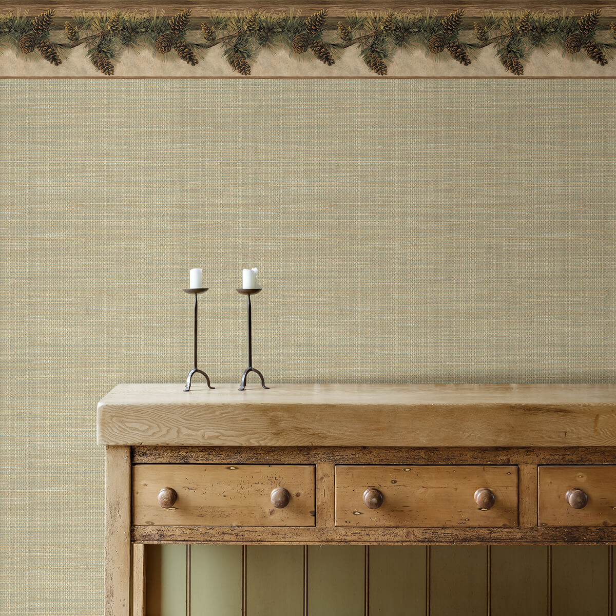 pine-hill-chestnut-branches-wallpaper-york-wallcoverings-3123-01632 - York Wallcoverings Wallpaper