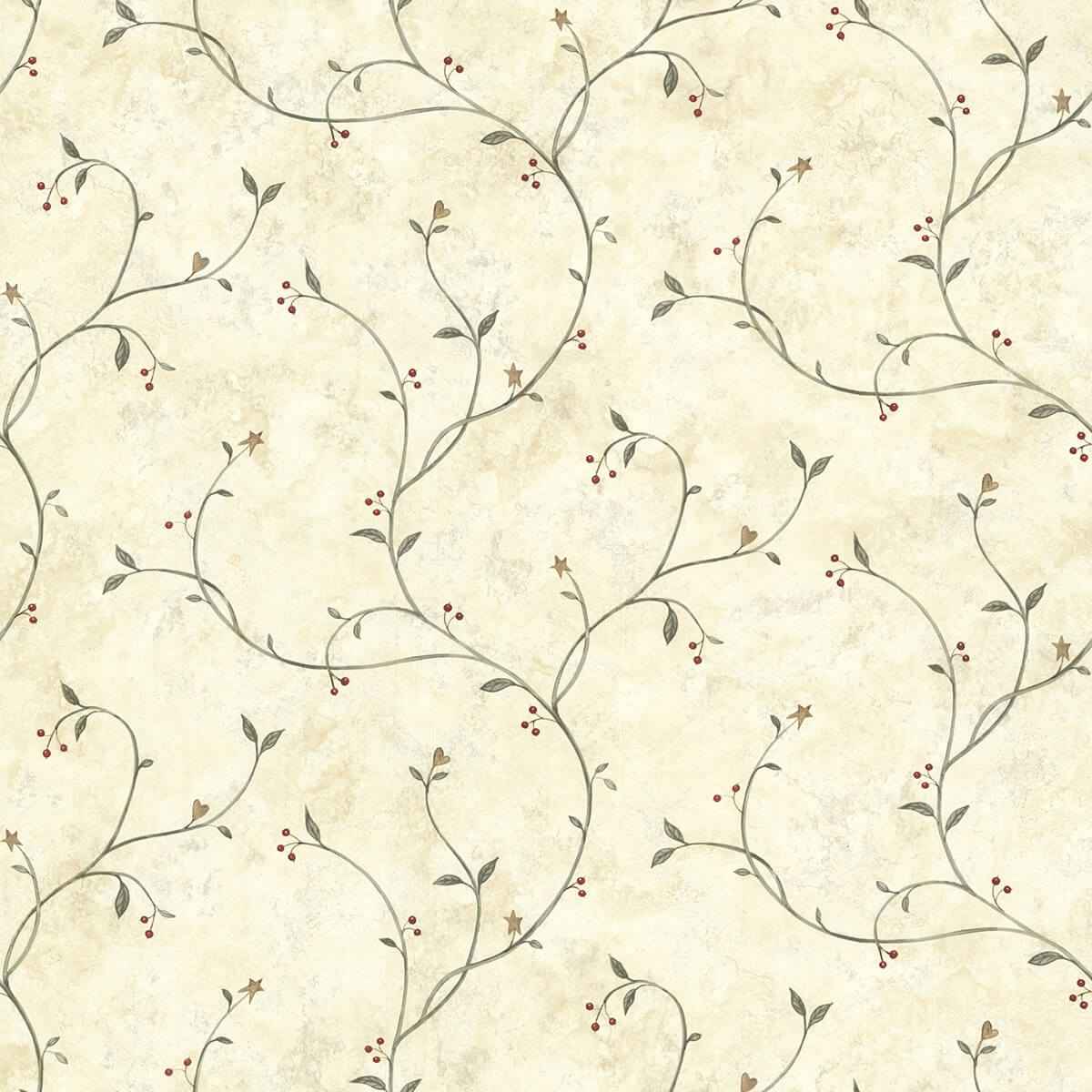 Kurt Beige Tin Star Trail Wallpaper - York Wallcoverings - 3123-09154
