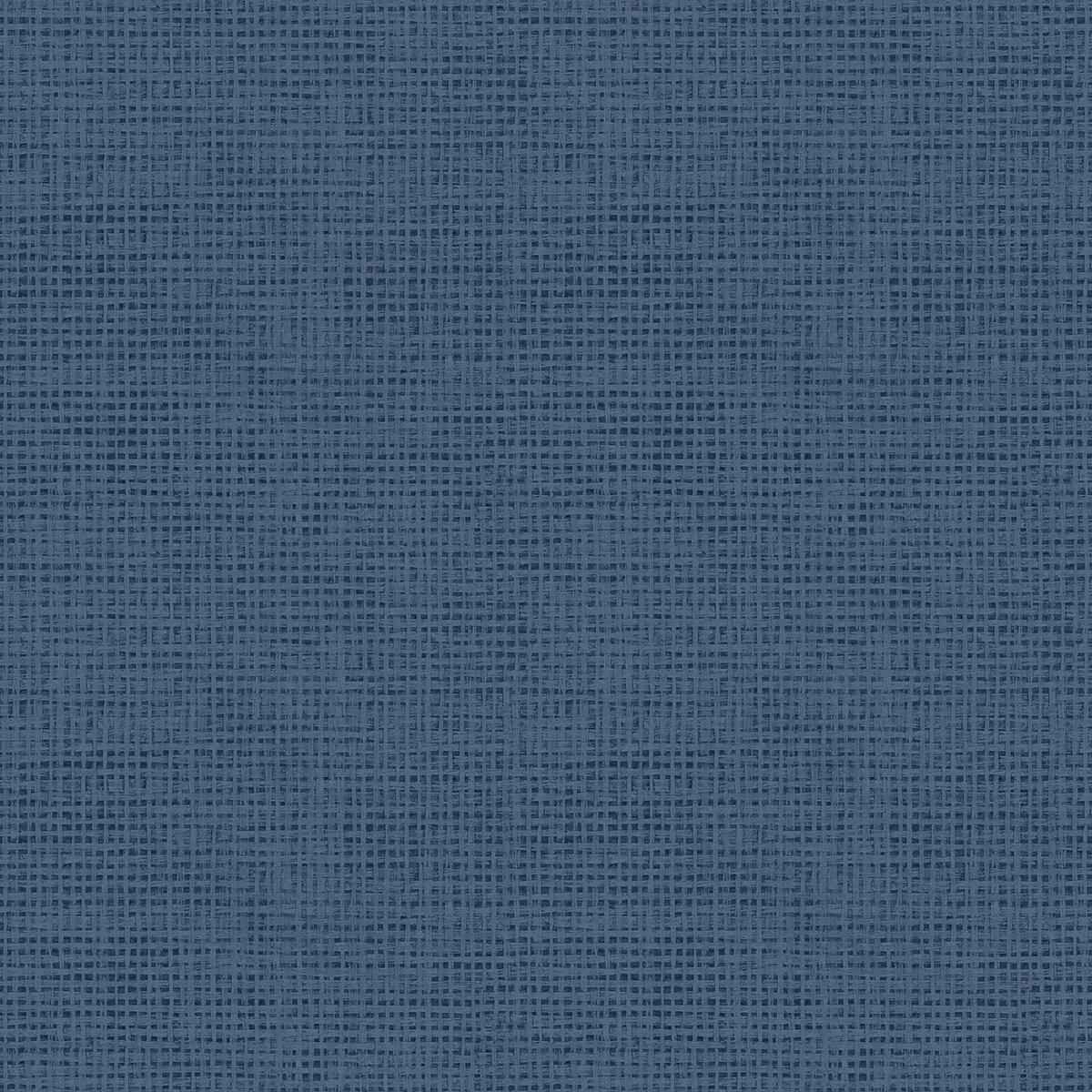 Nimmie Navy Navy Basketweave Wallpaper - York Wallcoverings - 3123-10002