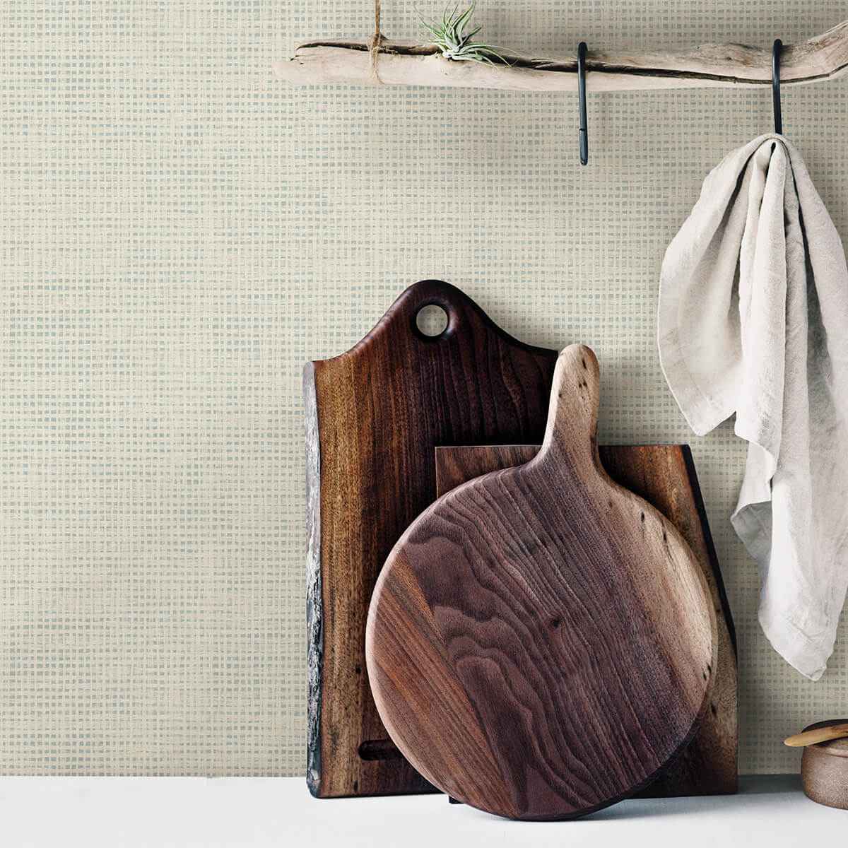 Nimmie Khaki Basketweave Wallpaper - York Wallcoverings - 3123-10006 - York Wallcoverings Wallpaper