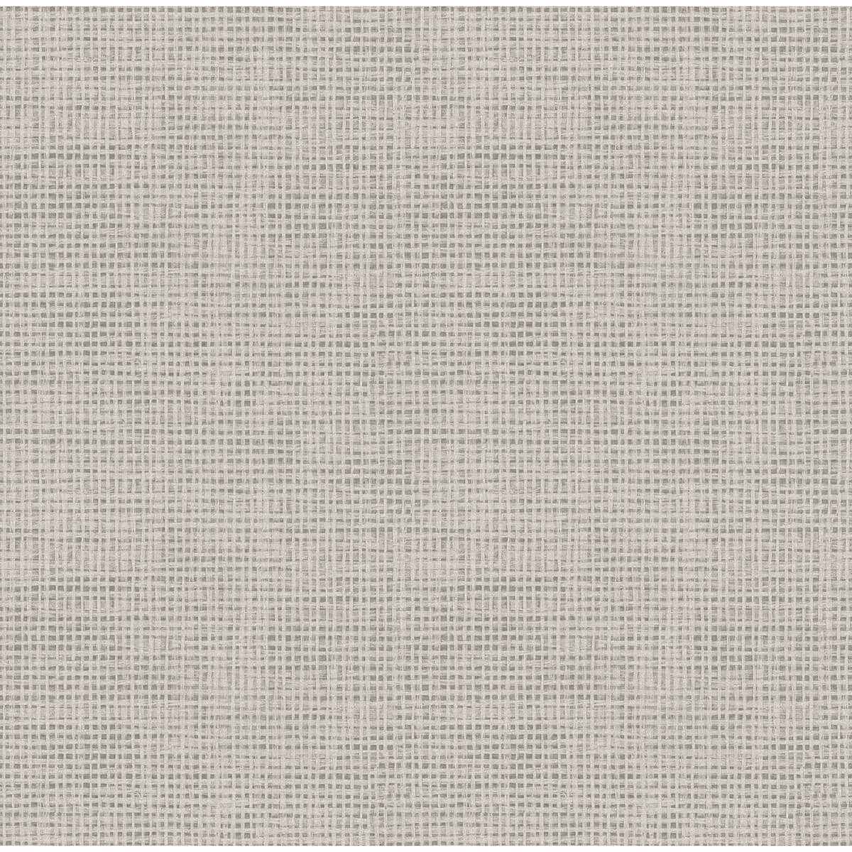 Nimmie Grey Basketweave Wallpaper - York Wallcoverings - 3123-10020