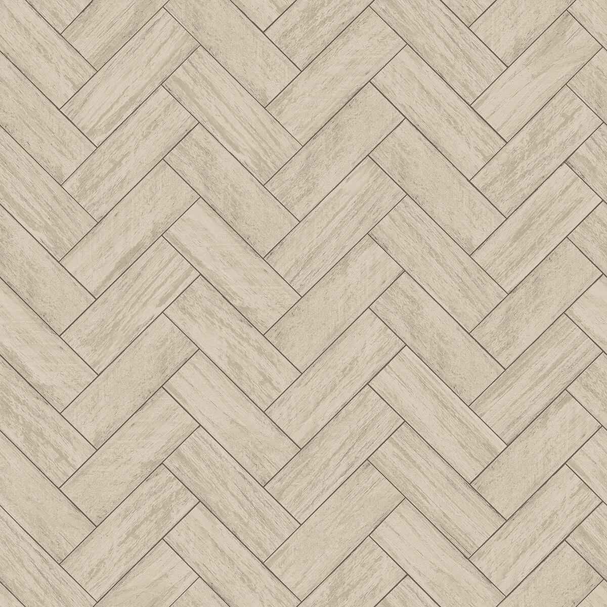 Kaliko Taupe Wood Herringbone Wallpaper - York Wallcoverings - 3123-10105 - York Wallcoverings Wallpaper