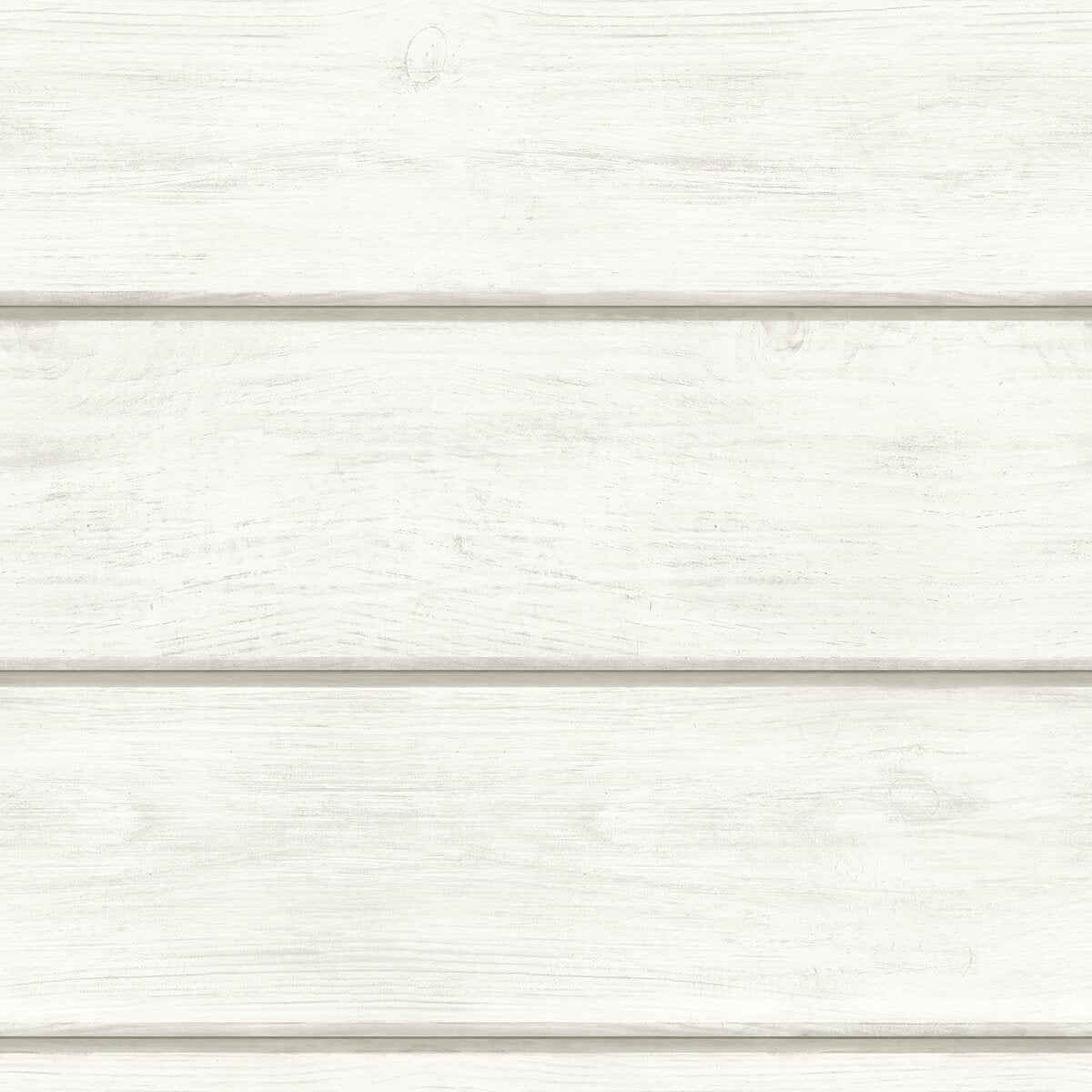 Cassidy White Wood Planks Wallpaper - York Wallcoverings - 3123-12441 - York Wallcoverings Wallpaper