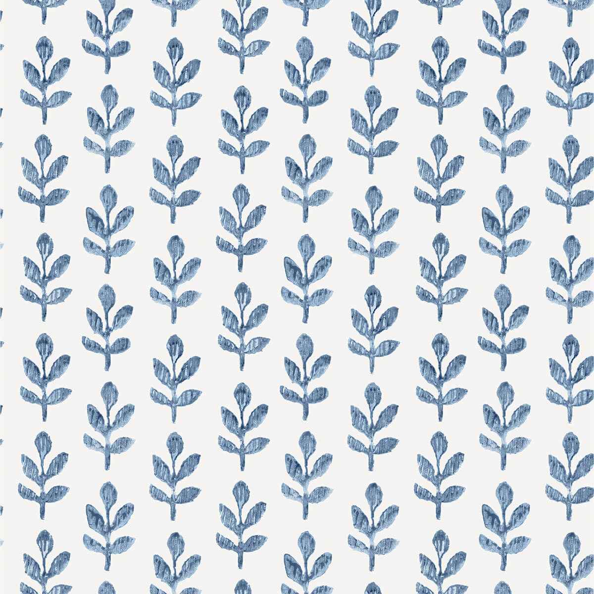 Whiskers Blue Leaf Wallpaper - York Wallcoverings - 3123-13841 - York Wallcoverings Wallpaper