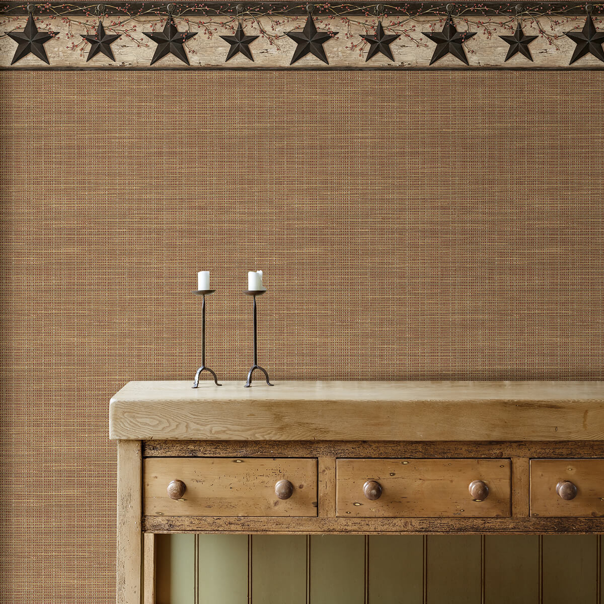 ennis-charcoal-rustic-barn-star-wallpaper-york-wallcoverings-3123-44602 - York Wallpaper Wallpaper
