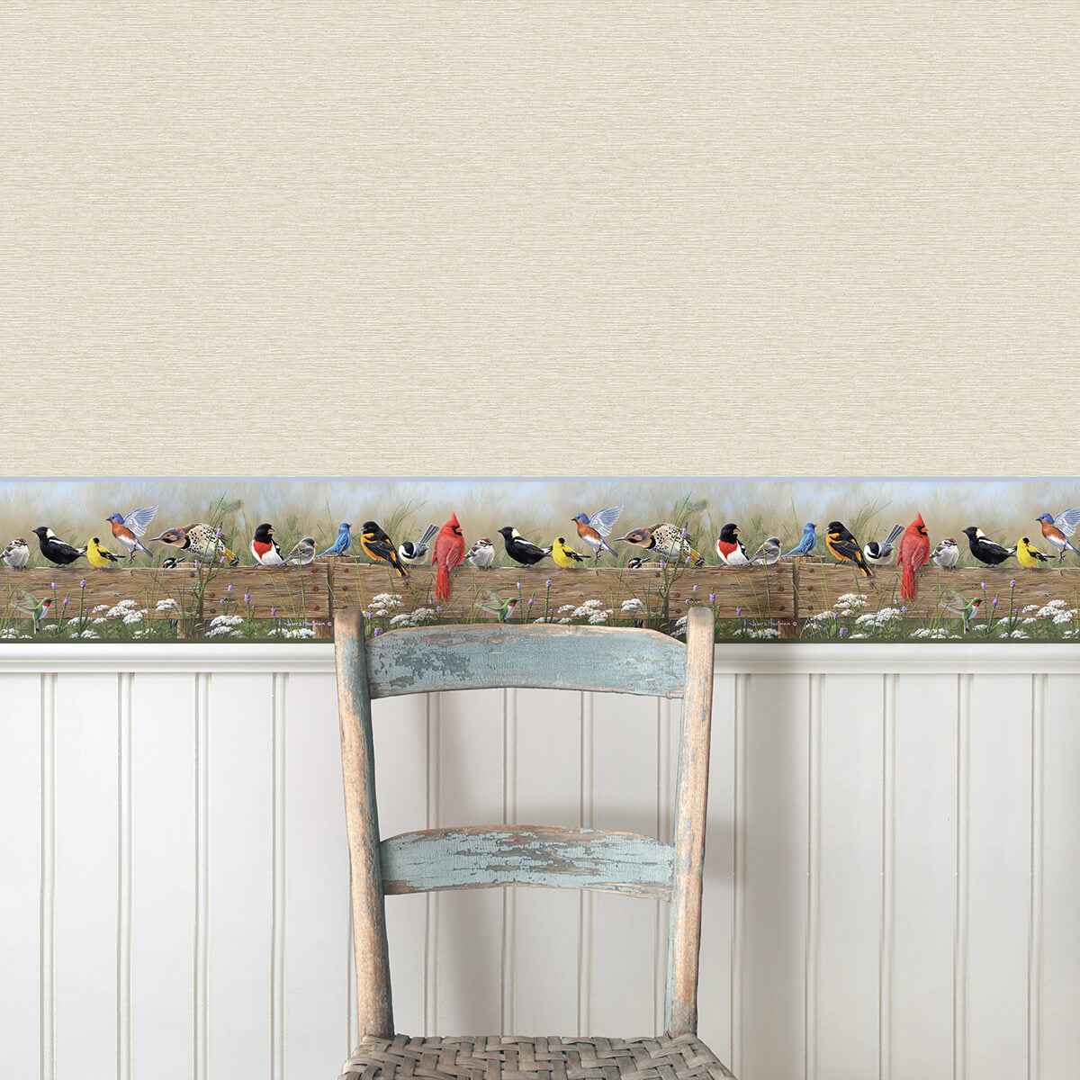 Flock Multicolor Menagerie Wallpaper - York Wallcoverings - 3123-44671 - York Wallcoverings Wallpaper