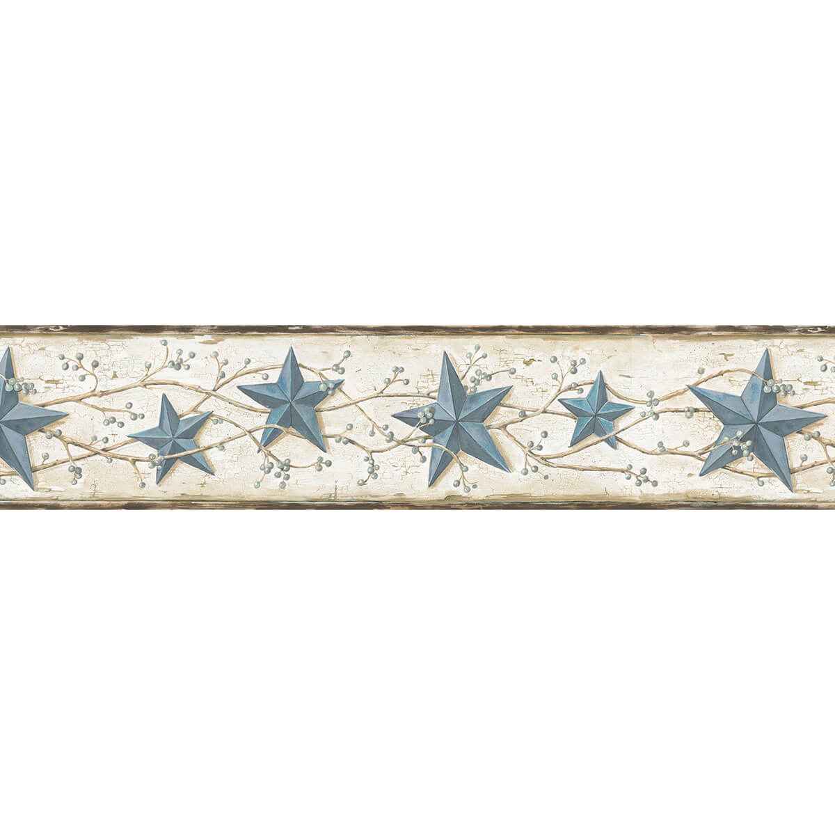 Blue Heritage Tin Star Wallpaper - York Wallcoverings - 3123-65366 - York Wallcoverings Wallpaper