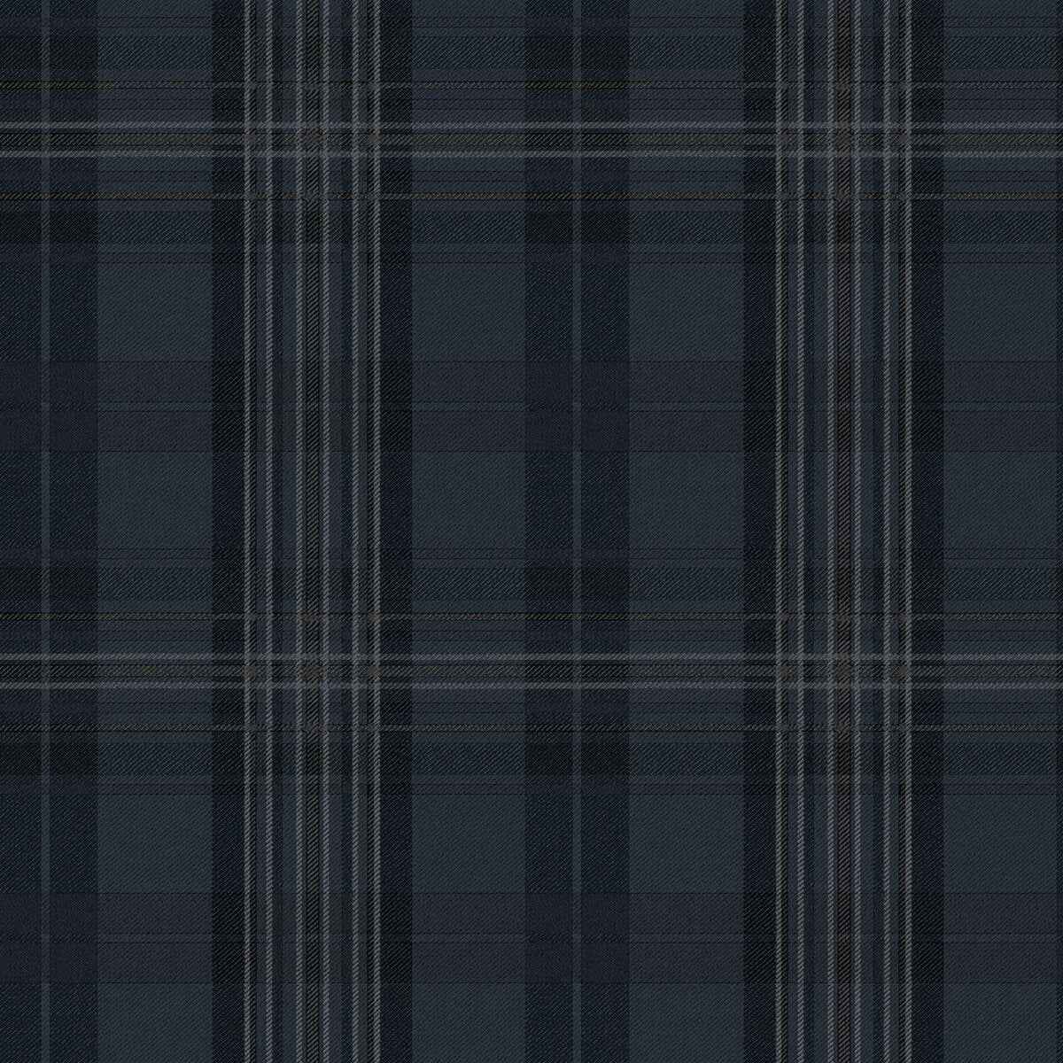Austin Navy Plaid Wallpaper - York Wallcoverings - 3123-330213