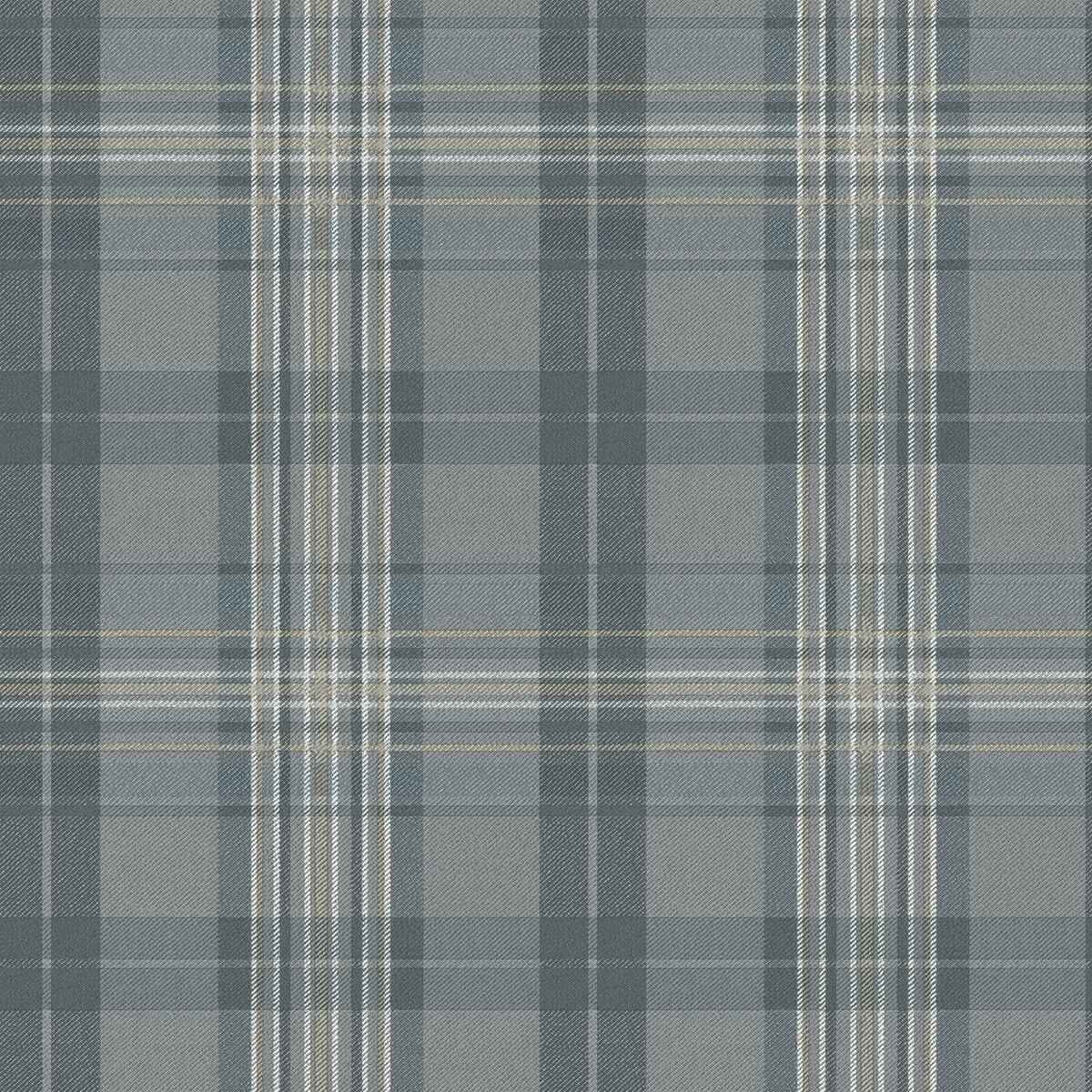Austin Slate Plaid Wallpaper - York Wallcoverings - 3123-330214
