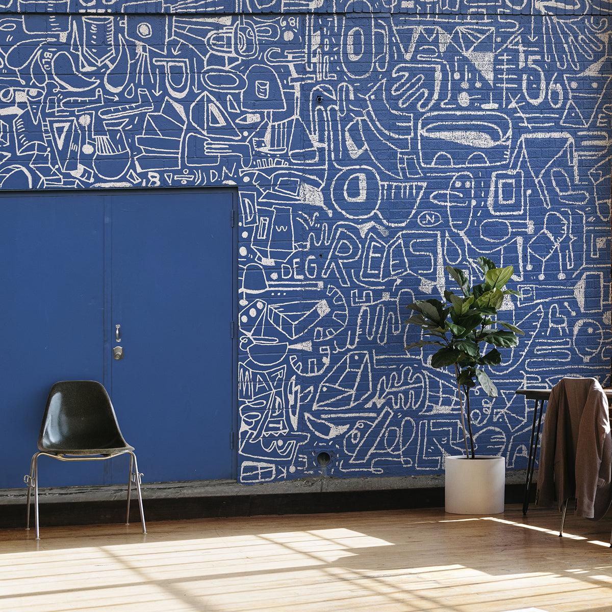 bushwick-bklyn-blue-wall-mural-york-wallcoverings-astm4130 - York Wallcoverings Wallpaper