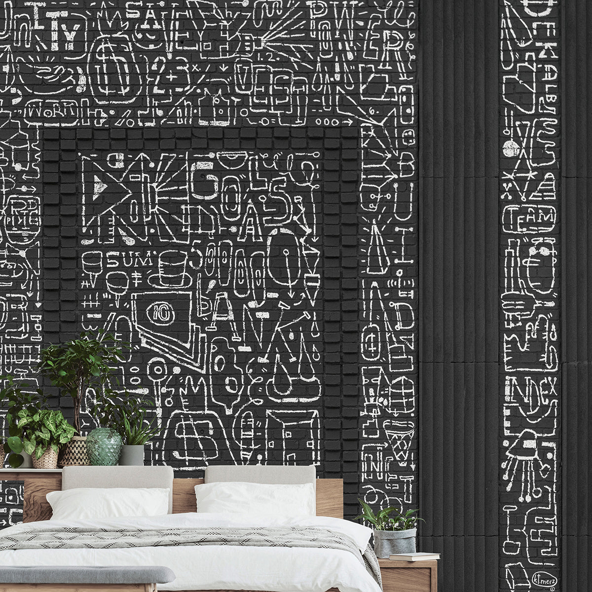 bklyn-bank-entrance-black-wall-mural-york-wallcoverings-astm4132 - York Wallcoverings Wallpaper