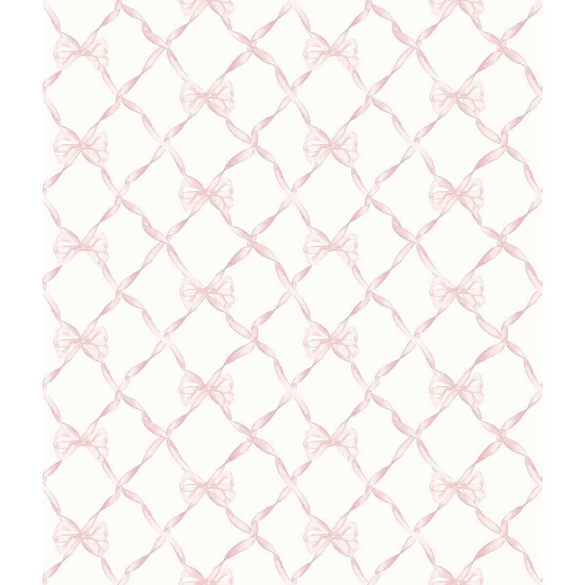 baby-bow-faded-primrose-ribbon-trellis-wallpaper-york-wallcoverings-ast4114 - York Wallpaper Wallpaper