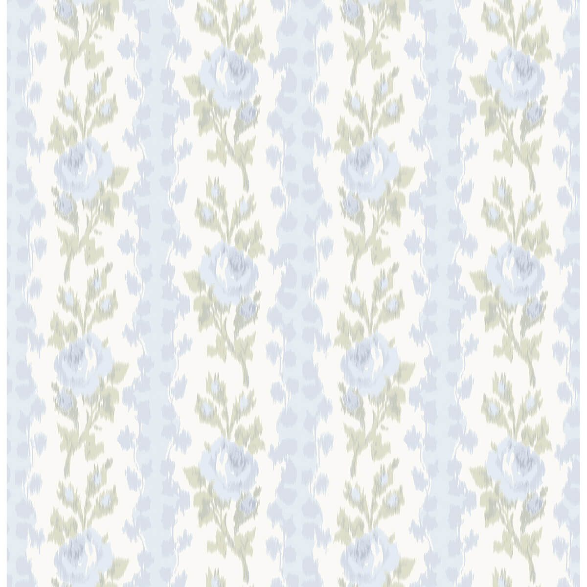 blooming-heirloom-blue-romance-rose-stripe-wallpaper-york-wallcoverings-ast4171 - York Wallcoverings Wallpaper