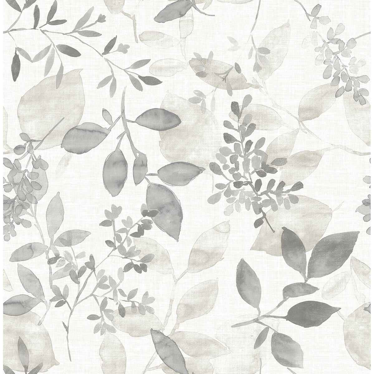 Grey Breezy Peel and Stick Wallpaper - York Wallcoverings - NUS3144