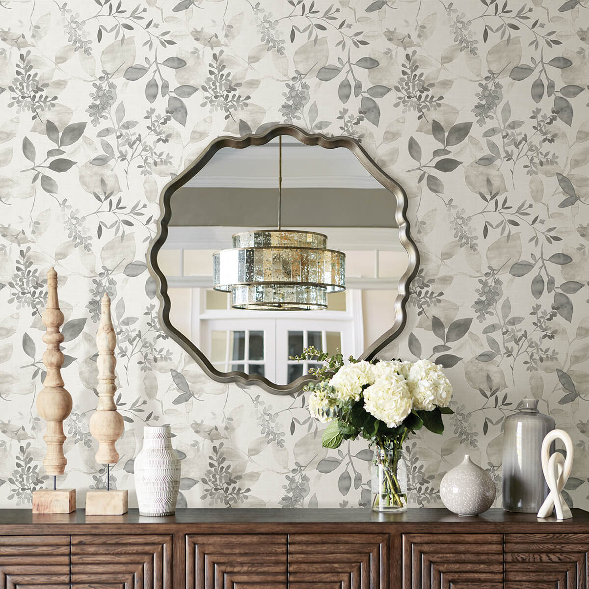 grey-breezy-peel-and-stick-wallpaper-york-wallcoverings-nus3144 - York Wallcoverings Wallpaper