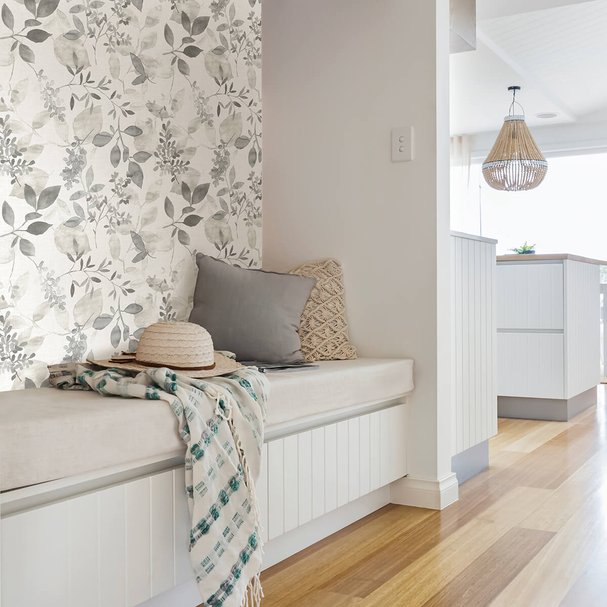 grey-breezy-peel-and-stick-wallpaper-york-wallcoverings-nus3144 - York Wallcoverings Wallpaper