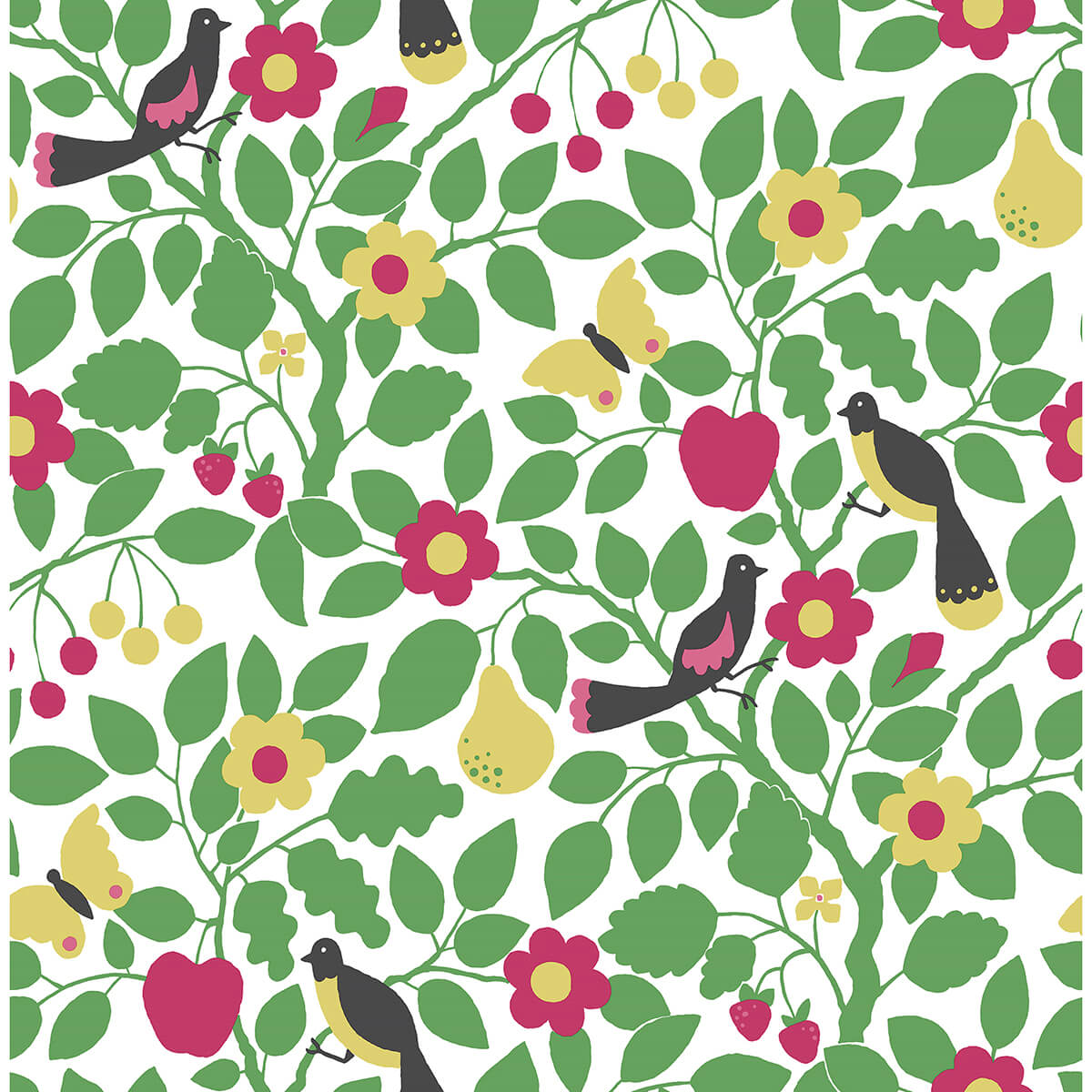 green-paradisus-peel-and-stick-wallpaper-york-wallcoverings-nus3921 - York Wallcoverings Wallpaper