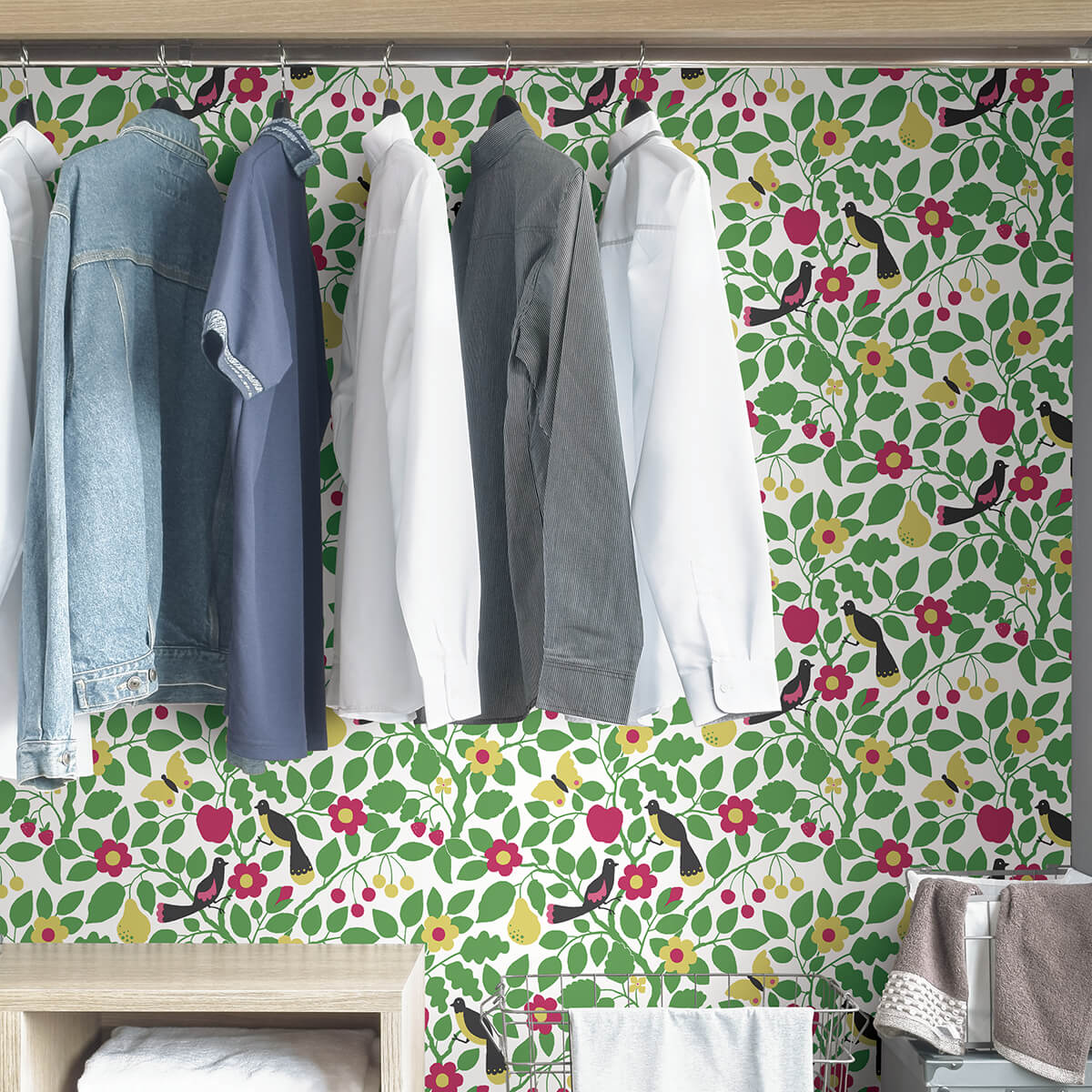 green-paradisus-peel-and-stick-wallpaper-york-wallcoverings-nus3921 - York Wallcoverings Wallpaper