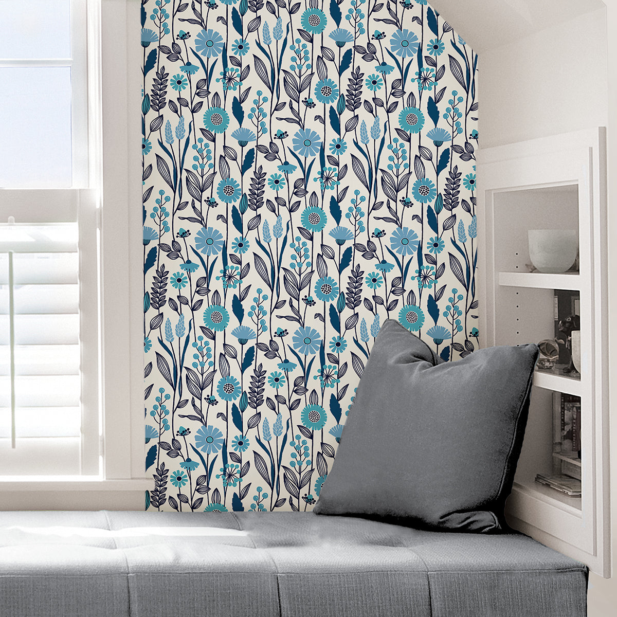 blue-jane-peel-and-stick-wallpaper-york-wallcoverings-nus4043 - York Wallcoverings Wallpaper