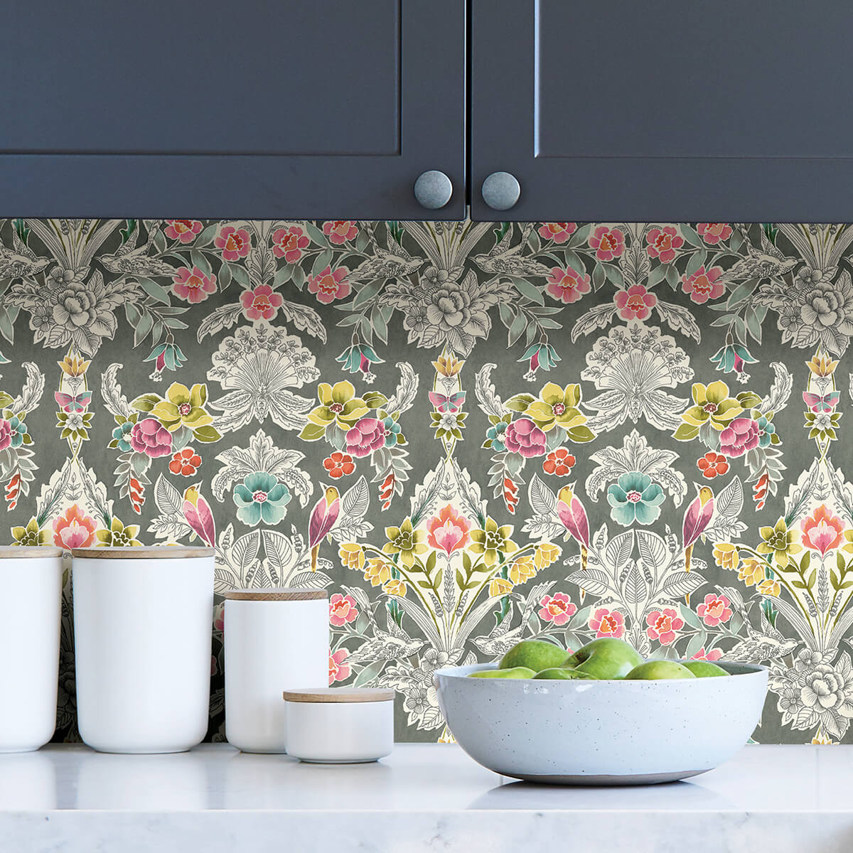 grey-summer-love-peel-and-stick-wallpaper-york-wallcoverings-nus4050 - York Wallcoverings Wallpaper
